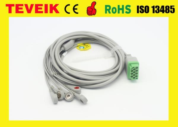 Buy cheap Factory Price Medical Reusable One Piece GE Marquette 5 leads ECG Cable For Dash 4000 Patient Monitor from wholesalers