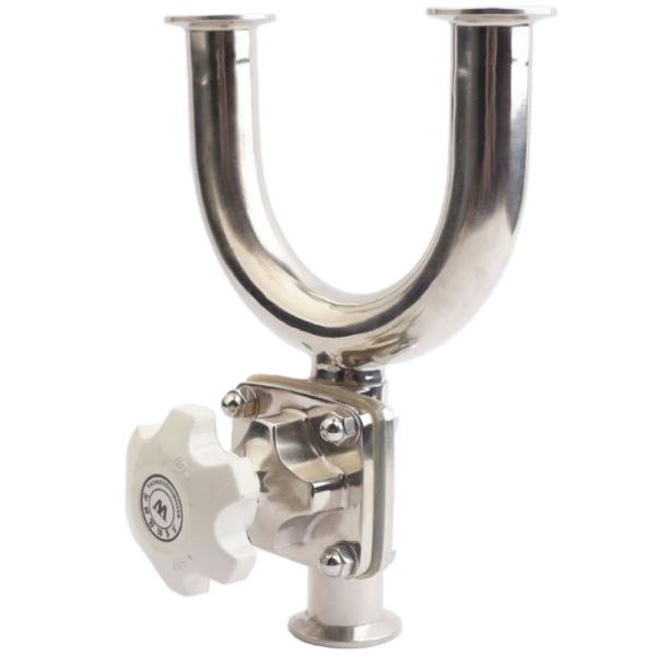 Buy cheap Sanitary Stainless Steel U Type Bend Diaphragm Valve with SS304/SS316L Body Material from wholesalers