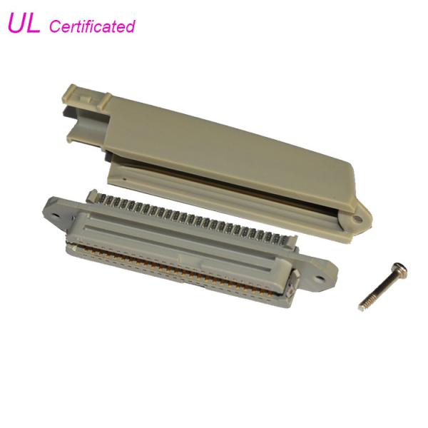 Quality TYCO 25 pair Female Centronic Solder Connector With 90° Plastic Cover Certificated UL for sale