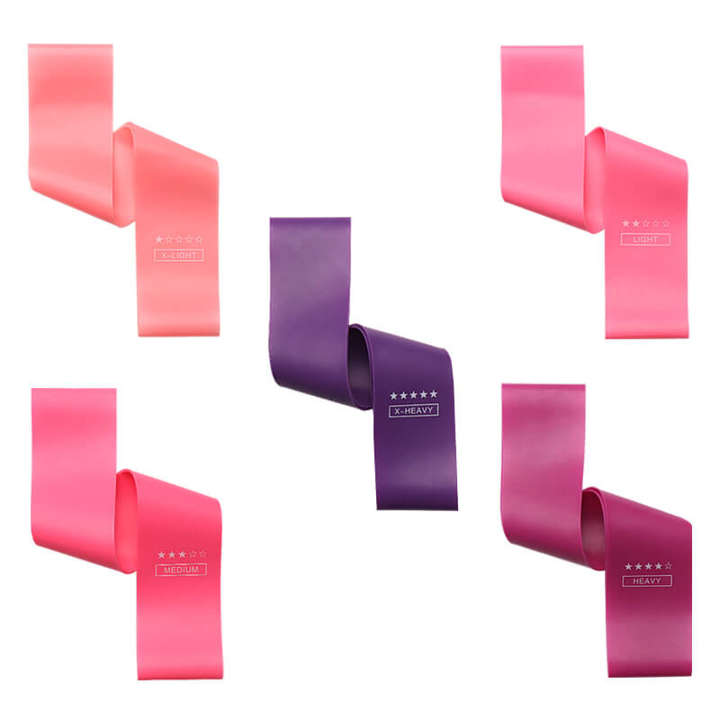 Training Fitness Gym Exercise Rubber Band , Unisex Pilates Resistance Bands