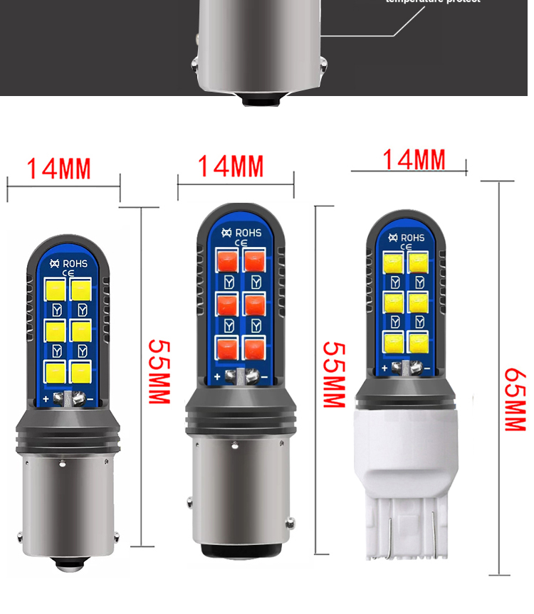 5w Universal Led Tail Light Turn Signal Mini Headlamps 12SMD