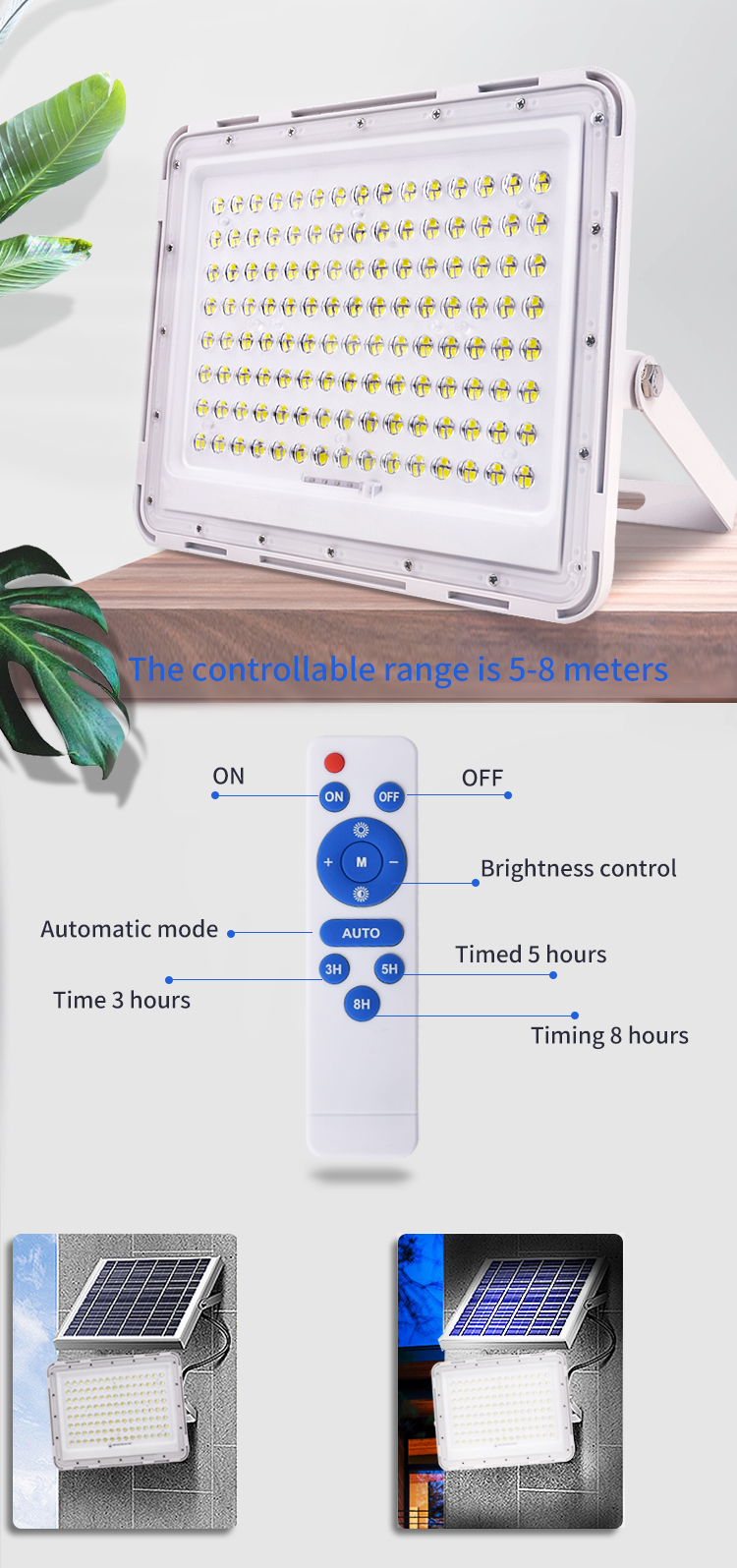 Emergency LED flood light