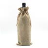 Buy cheap Cotton Pure Color Blank Drawstring Portable Wine Bottle Sleeve from wholesalers