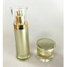 Buy cheap 100ml Gold Luxury Cosmetics Packaging PMMA Bottle Sets Empty For Skincare from wholesalers