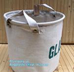Cotton rope foldable canvas storage basket cloth laundry basket,Removable Fold
