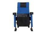 Blue Acrylic Fabric Cinema Chair Theater Movie Seating For Commercial Use