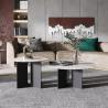 Buy cheap 55cm Round Rock Coffee Table Carbon Steel Based Rock Slab Coffee Table from wholesalers