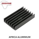 Silver Professional Sand Blasted Anodized LED Heat Sink Aluminium Profiles High