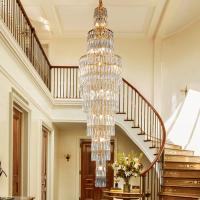 Buy cheap Luxury k9 crystal chandelier long staircase lamp living room lamp(WH-NC-89) product