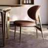 Buy cheap High Back Comfortable Upholstered Dining Chairs Modern Metal Dining Chairs from wholesalers
