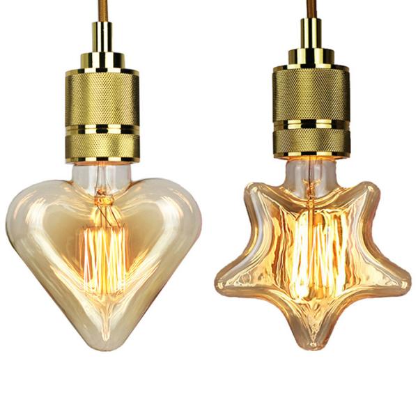 Buy cheap E26 E27 40w Edison Filament Bulbs Star Shape Retro Carbon Filament Lamp from wholesalers