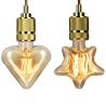 Buy cheap E26 E27 40w Edison Filament Bulbs Star Shape Retro Carbon Filament Lamp from wholesalers