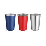 2Pc 304 Stainless Steel Cup 13.52oz 400ml Water Cup Unbreakable Shatterproof
