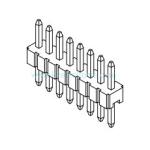 Buy cheap Single row 1.27mm straight DIP male header pin connector from wholesalers