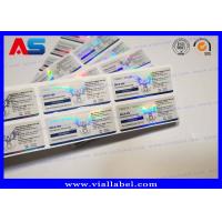 Buy cheap Customized Anabolic Peptide Bottle Labels , Glass Vial 3D Hologram Stickers 10ml product