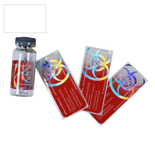 Buy cheap Strong Adhesive 10ml Vial Labels PET Laser Film For Pharmacy Glass Vial Labels from wholesalers