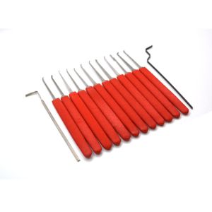 Buy cheap High Quality Locksmith Tools for Locksmith Lockpicking Set with Red Silicone product