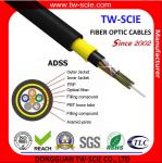 PE Jacket 2-144 Core Flexible Armored Cable ADSS Loose Tube Fiber Optic Cable ,