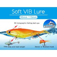 Buy cheap Kmucutie CS002 Soft VIBE Lure Made of TPR Fishing Bait/manufacture made lures product