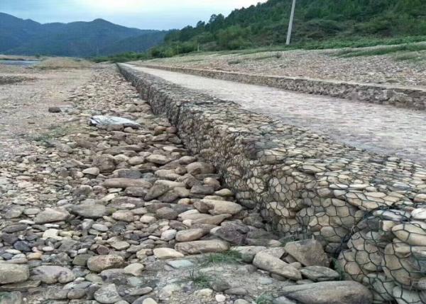 Buy cheap PVC Coated Control Flood Galfan Gabion Baskets from wholesalers