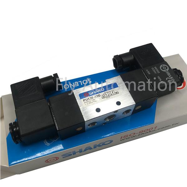 Buy cheap SHAKO PU Series Pilot Solenoid valve 5/2,5/3way Pneumatic control valve PU520-02S(D) PU530-02D from wholesalers