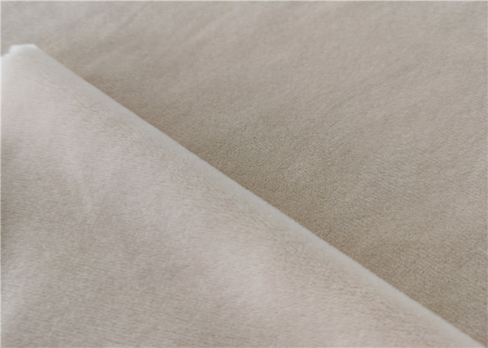 Super Soft Spandex Velvet Knit Fabric 270gsm Doulble Side PD For Garment 320g / M2
