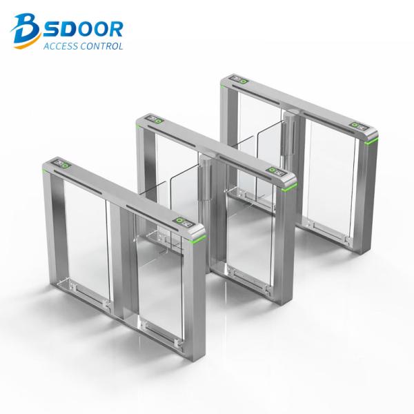 Buy cheap Security Automatic Full Height RoHs Glass Turnstile Gate from wholesalers
