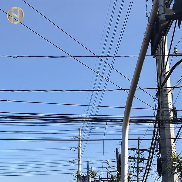 Buy cheap SS400 Telecommunication Electric Steel Pole Customized from wholesalers