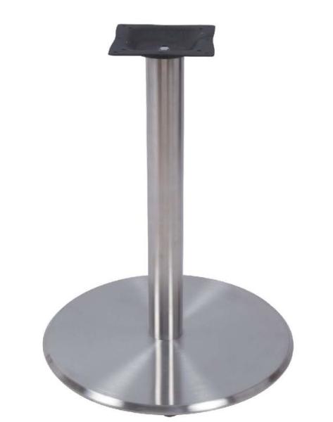 Buy cheap Round Stainless Steel Table Legs Height 28'' Hospitality Furniture outdoor Table from wholesalers