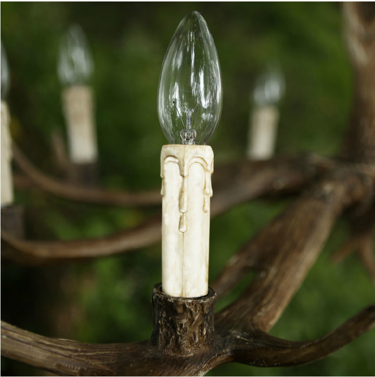 Countryside Deer Antler Chandelier For Farmhouse Warehouse Lighting Fixtures (WH-AC-31）