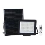 100 Watt Outdoor Solar Powered Flood Light Heat Dissipation Shell 170lm/w