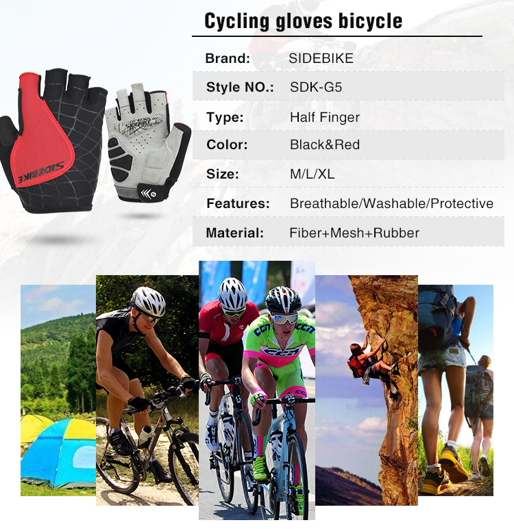 Half Finger Waterproof Windproof Cycling Gloves Ultralight Anti - Skidding OEM ODM