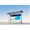 Buy cheap Unique Style Stainless Steel Bus Stop Reasonable Structure With Waiting Seat / Rain Shed from wholesalers
