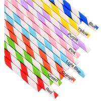Buy cheap Factory Biodegradable Colorful And Artistical Paper Straws Eco Friendly product