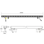 Aluminum Alloy 24W DC24V IP67 LED Bridge Wall Light 1400LM