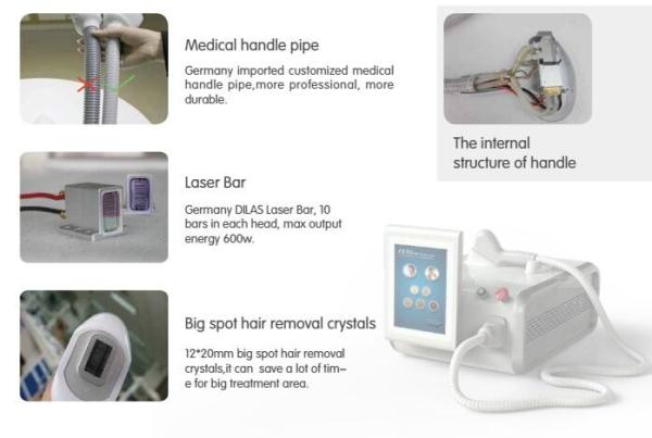 Buy cheap CE approved 10 BARS hair laser diode 810 removal portable with 300$ discount from wholesalers