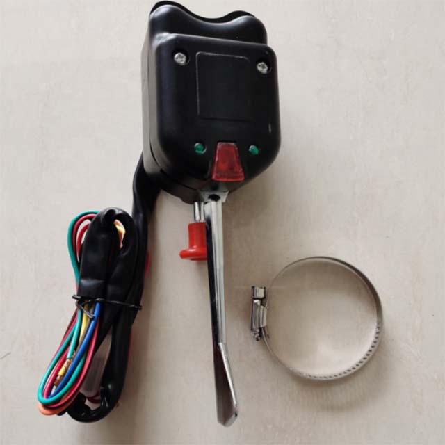 Street Hot Rod Universal Turn Signal Switch with Hazard and Chrome Column Mounting Universal Installation