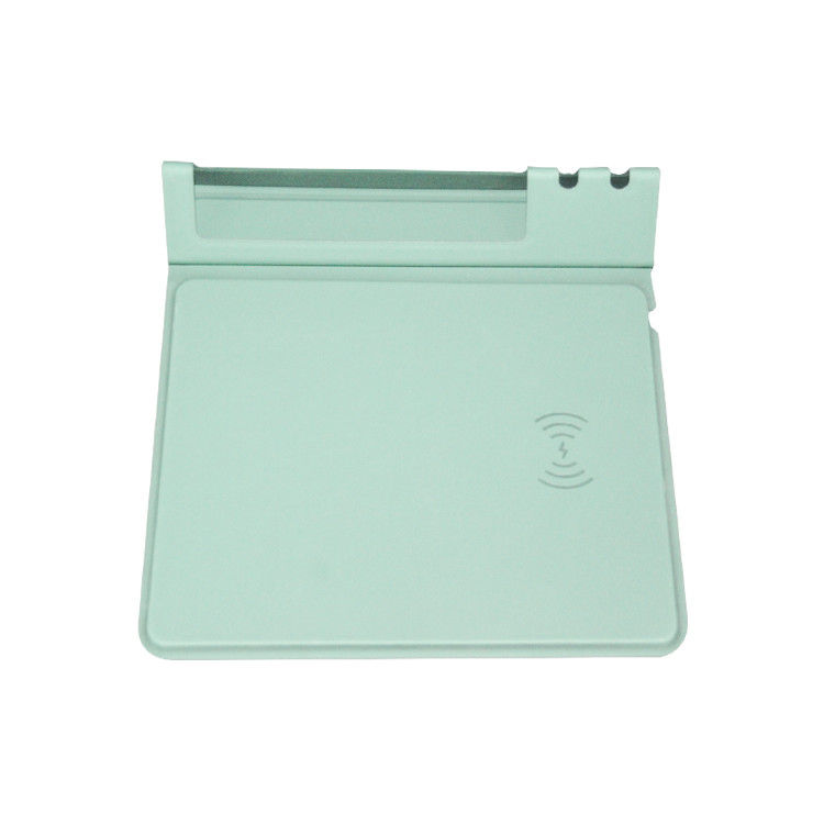 Customized Logo Magnetic Multifunctional Rectangle Pu Leather Wireless Charging Foldable Mouse Pad
