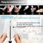 Disposable Piping Bags, 18 Inch Large Pastry Bags -100Pcs, Cake Decorating