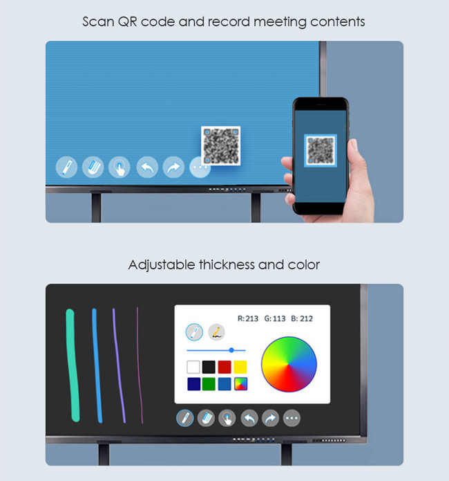 Multi Function Digital Interactive Smart Board 75 Interactive Touch Screen