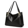 Buy cheap Soft Leather Shoulder Handbags , Leather Black Handbags With Long Shoulder Straps from wholesalers