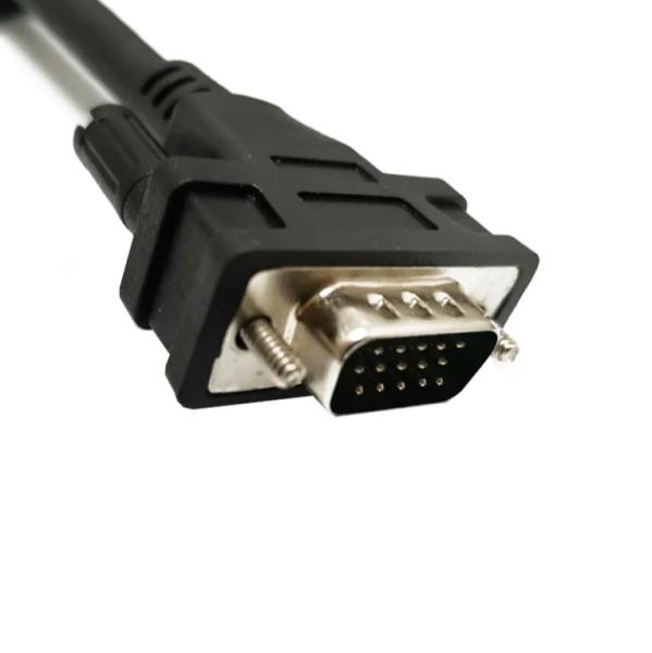 OEM Male D-sub 15 pin Connector VGA DB 15 P D-sub Extent Cord Monitor Video