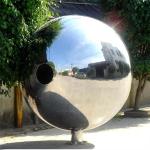 H250cm SS304 SS316 Outdoor Metal Sculpture Hollow Sphere