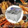 Buy cheap 220V Double-tank Gas Deep Fryer Machine for Fast Food Restaurant Stainless Steel Chicken Fryer from wholesalers