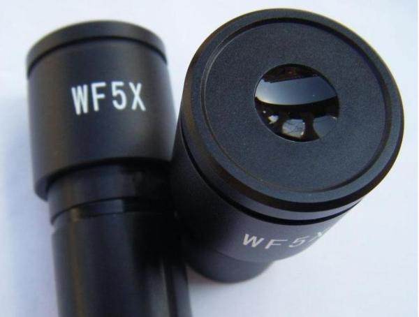 Buy cheap wide field WF5X eyepiece for stereo microscope with rubber cup eye protection from wholesalers