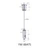 Buy cheap Painted Black Brass Suspension Cable Kit For Led Linear Lighting Systems YW86472 from wholesalers