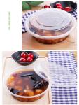 Disposable Clear Bento Food Noodles Container PP Plastic Microwave Safe Take