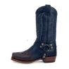 Buy cheap Mid Length Embroidered Leather Boots With Buckle And Side Zipper For Warm Riding Boots from wholesalers