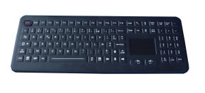 Wholesale IP68 Waterproof antibacterial backlight Medical Keyboard with ruggedized & sealed touchpad from china suppliers