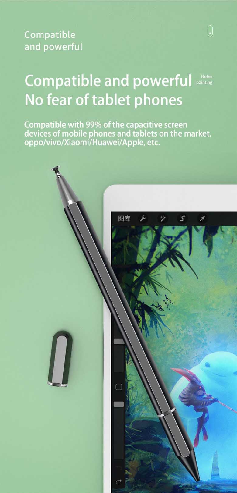 Retractable Ball Point Stylus Pen Tip For Drawing And Handwriting